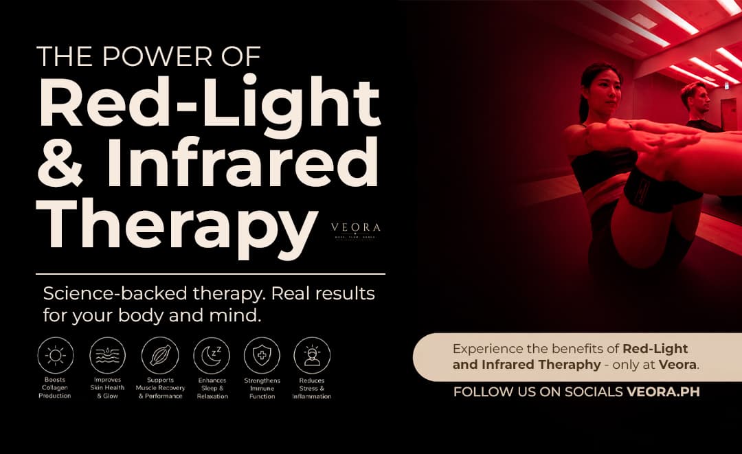 Veora promotes Infratone: Red-Light and Infrared Therapy.